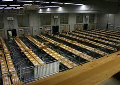Ansicht der noch leeren Halle